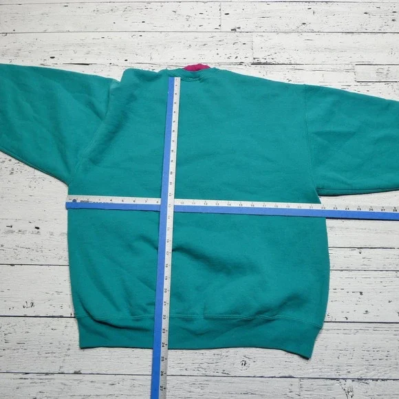 Vintage Jerzees Sweatshirt‎ Womens Large Minnesota Embroidered Crewneck USA 90s - Picture 5 of 7